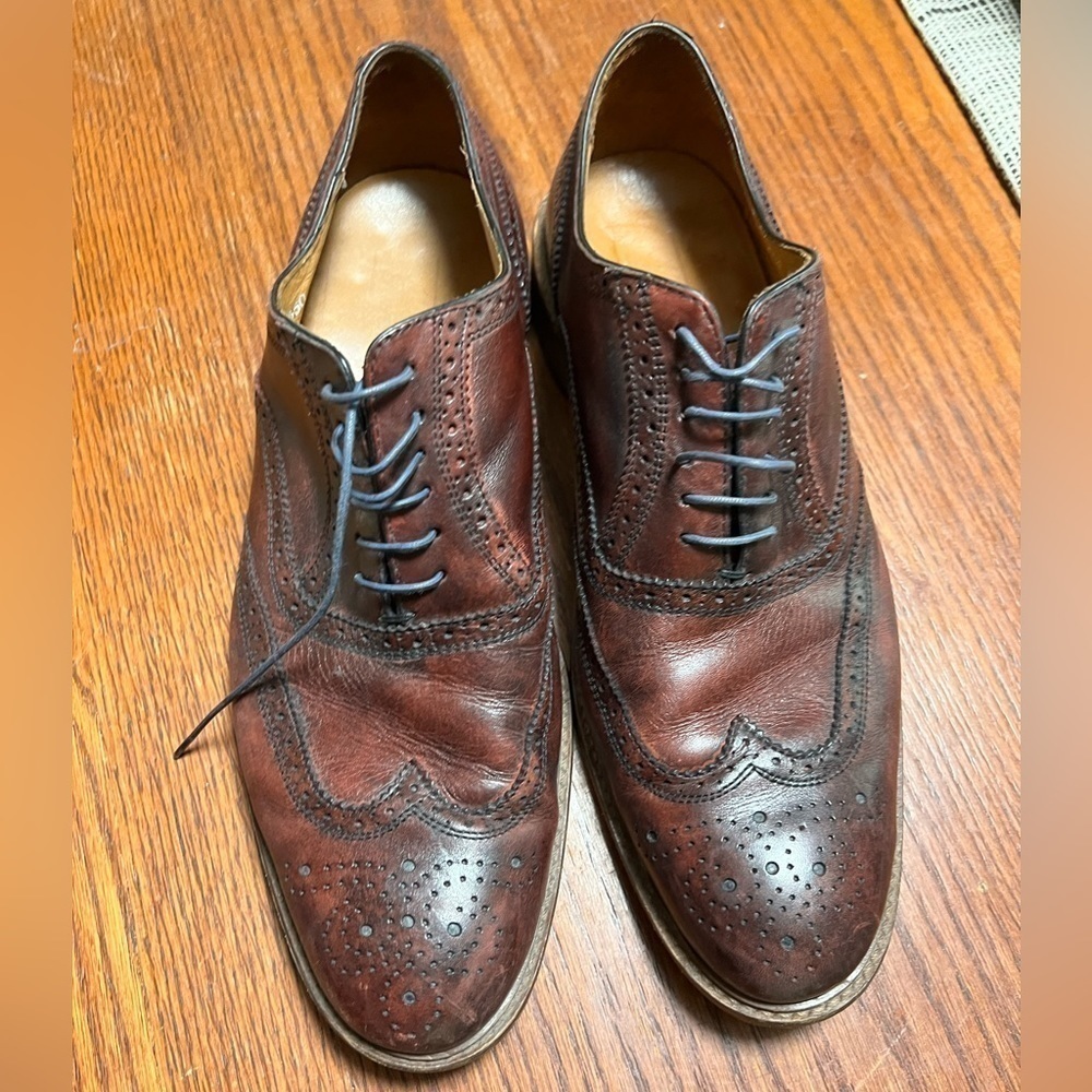 Mercanti fiorentini brown genuine leather shoes size 11.5